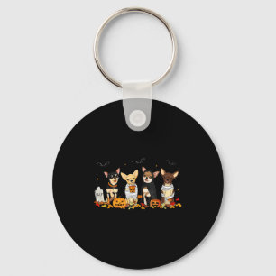Halloween Chihuahua Ghost Soky Chihuahua Lovers Do Key Ring