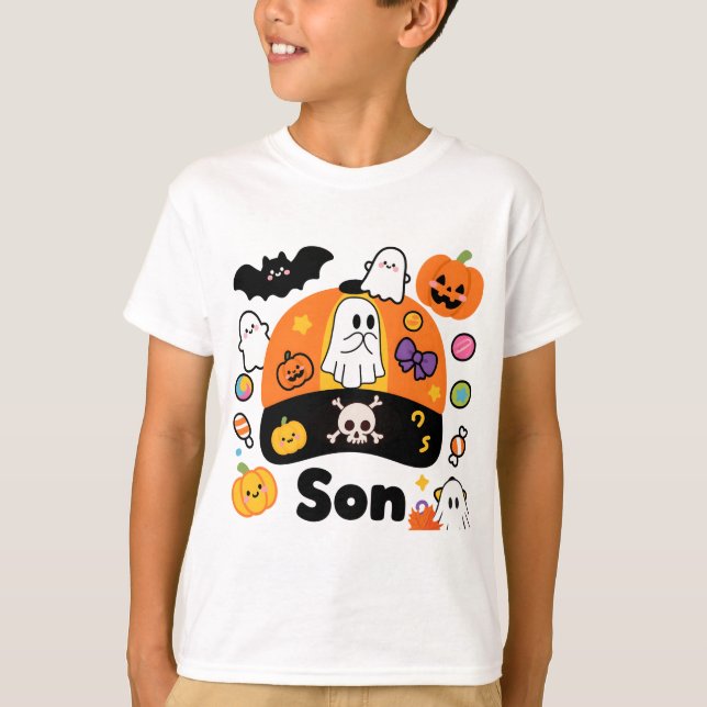 Halloween Children's T-Shirt for Dear Son (Front)