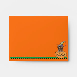 Halloween Chocolate Lab Envelope