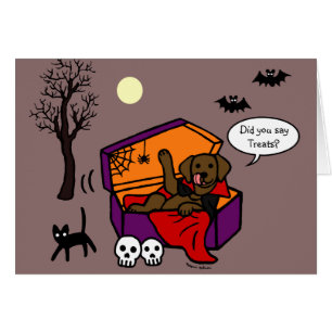 Halloween Chocolate Lab Vampire