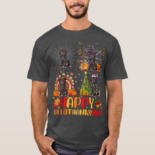 Halloween Christmas Funny Cane Corso Dog Hallothan T-Shirt