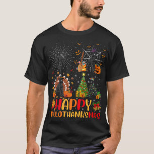 Halloween Christmas Funny Giant Schnauzer Dog Hall T-Shirt