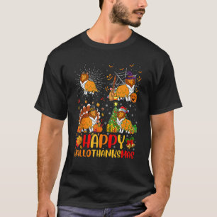 Halloween Christmas Rough Collie Dog Hallothanksm T-Shirt