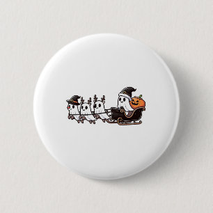 Halloween Christmas Santa's Reindeer Ghost Happy G 6 Cm Round Badge