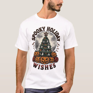 Halloween Christmas Shirt Vintage Pumpkin Tree_1