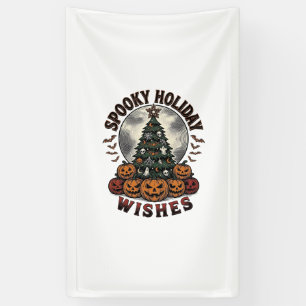 Halloween Christmas Shirt Vintage Pumpkin Tree_1 Banner