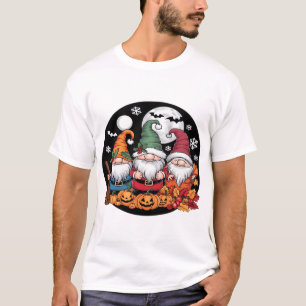 Halloween Christmas Thanksgiving Gnomes Classic T- T-Shirt