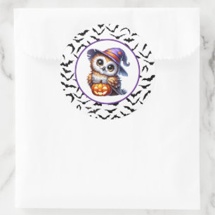 Halloween classic round sticker