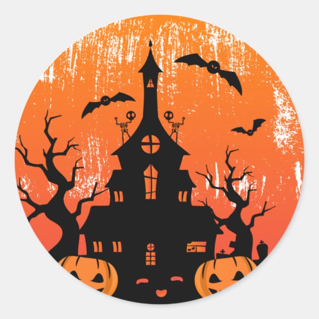 Halloween Classic Round Sticker (Front)