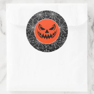Halloween classic round sticker