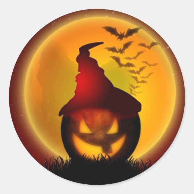 Halloween Classic Round Sticker (Front)