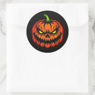 Halloween classic round sticker