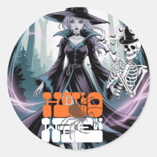 Halloween classic round sticker