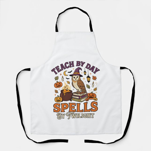 Halloween Classroom Moonlight Magic Apron (Front)