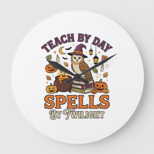 Halloween Classroom Moonlight Magic Large Clock