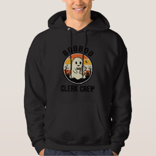 Halloween Clerk BooBoo Ghost Crew Vintage_1 Hoodie