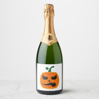 Halloween Clothing Sparkling Wine Label