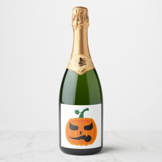 Halloween Clothing  Sparkling Wine Label (Front)