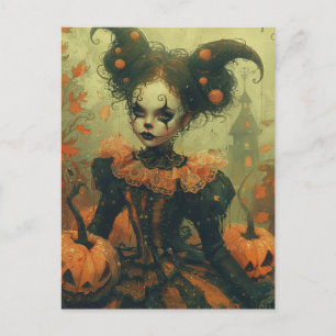 Halloween Clown Postcard