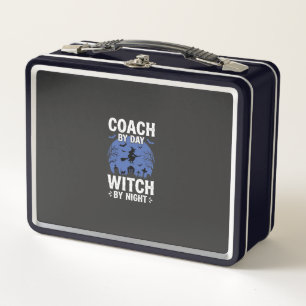 Halloween Coach by Day Witch by Night Design Metal Lunch Box