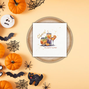 Halloween Cocktail Drinks Baby Shower Napkin