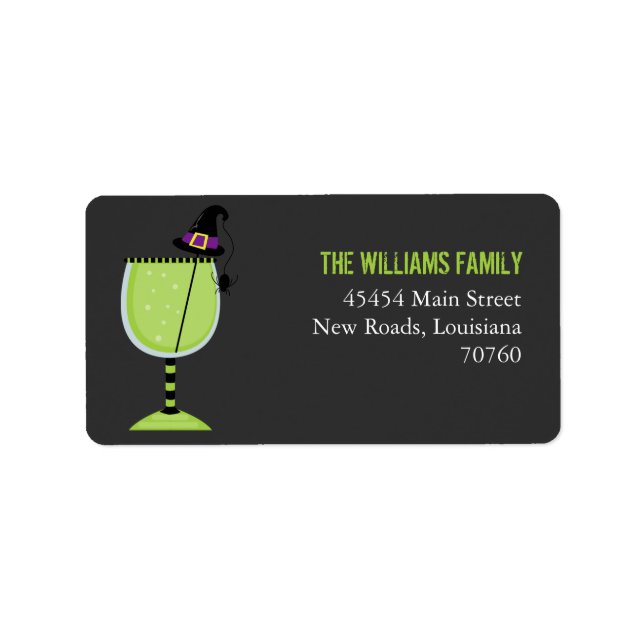 Halloween Cocktail Label (Front)