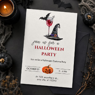 Halloween Cocktail Party Invitation