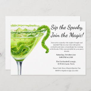 Halloween Cocktail Party   Potion Magique Invitation