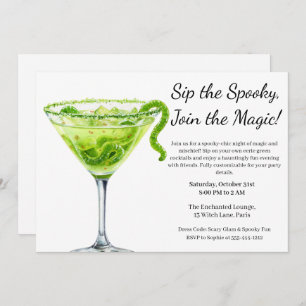 Halloween Cocktail Party   Potion Magique Invitation