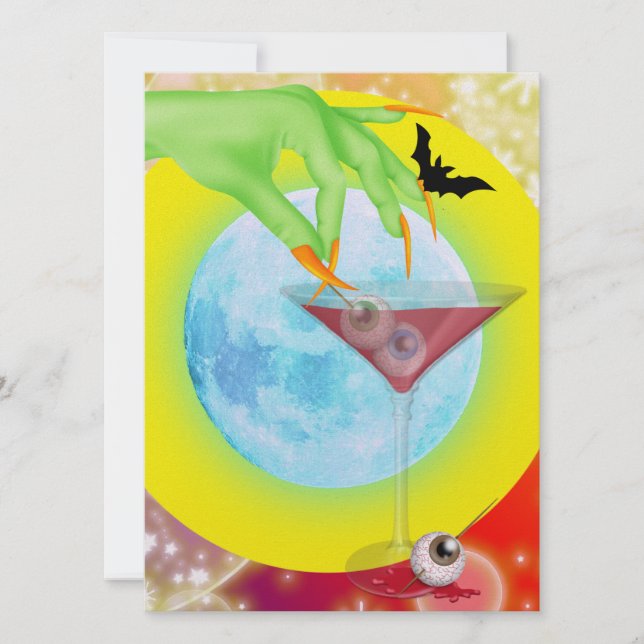 Halloween Cocktail - SRF Invitation (Front)