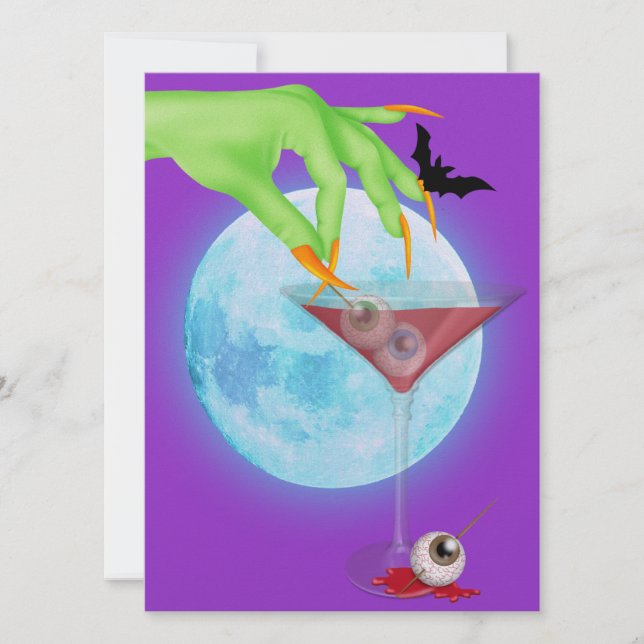 Halloween Cocktail - SRF Invitation (Front)