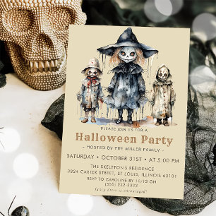 Halloween Cocktails & Costumes Party Invitation