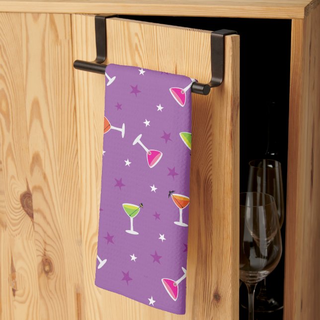 Halloween Cocktails Tea Towel (Thirds Fold)