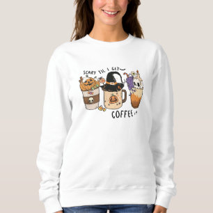 Halloween Coffee Cup Sweatshirt