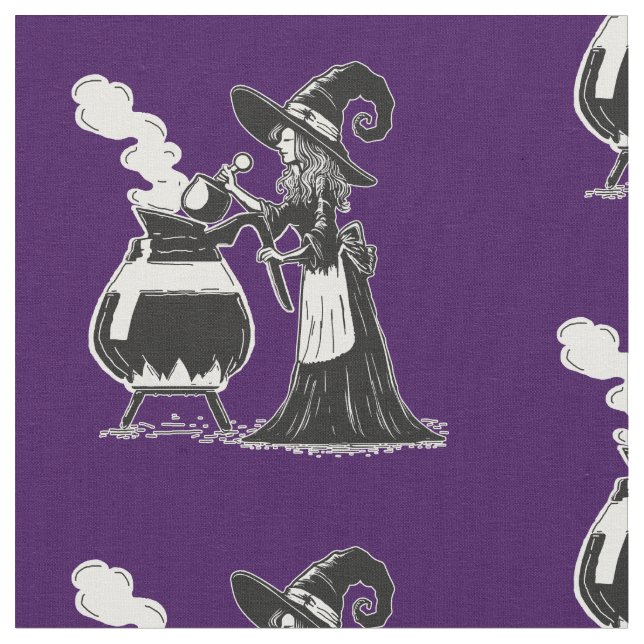 Halloween Coffee Fabric (Close Up)