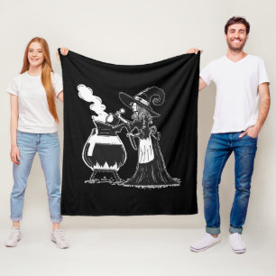 Halloween Coffee Fleece Blanket