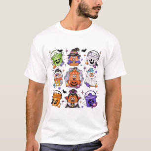 Halloween Coffee Funny Halloween Season Spooky T-Shirt