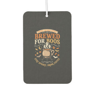 Halloween Coffee Ghost Celebration Car Air Freshener