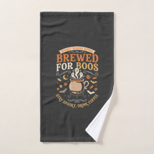Halloween Coffee Ghost Celebration Hand Towel