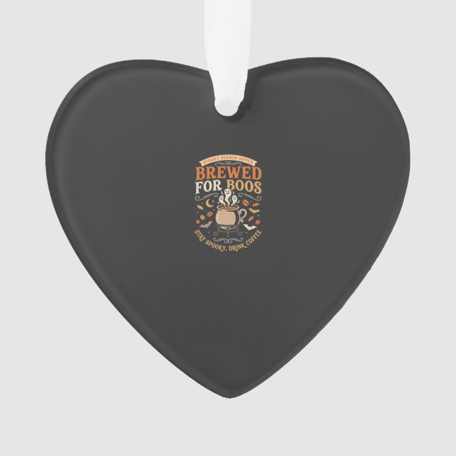 Halloween Coffee Ghost Celebration Ornament (Front)