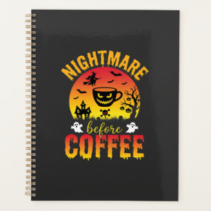 Halloween Coffee Nightmare Before Coffee Spooky Ve Planner