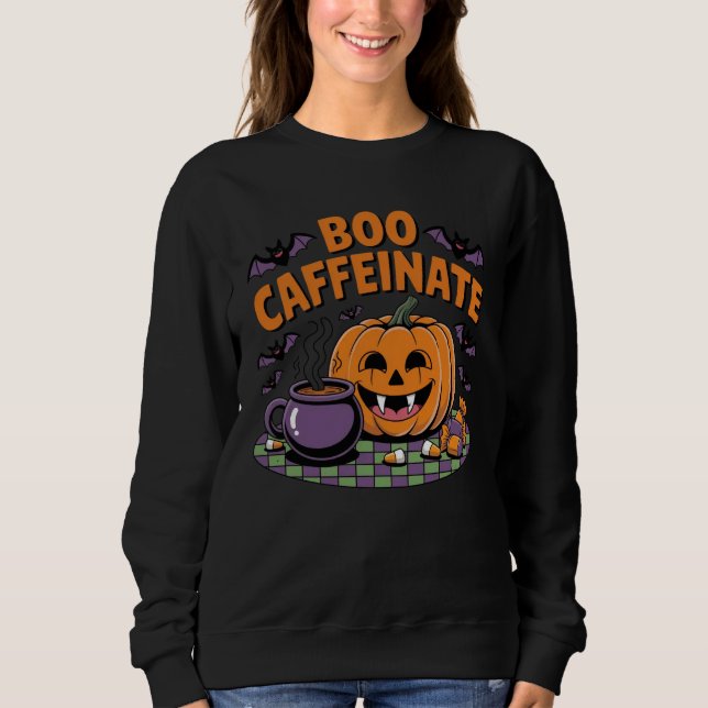 Halloween Coffee Vibes Hoodie (Front)