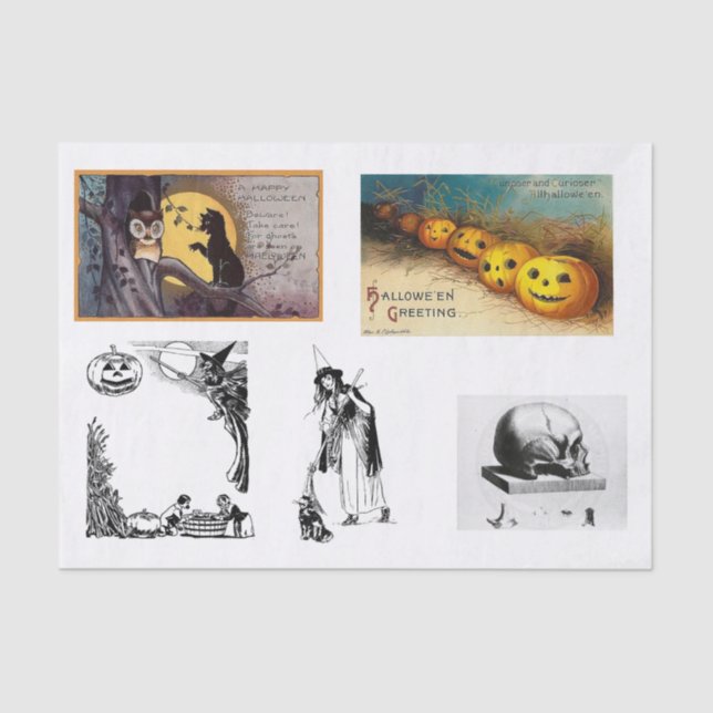 Halloween collection decoupage tissue paper (Front)