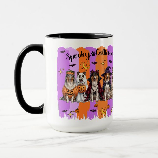 Halloween Collies Mug (Left)