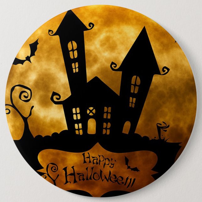 Halloween Colossal, 6 Inch Round Button (Front)