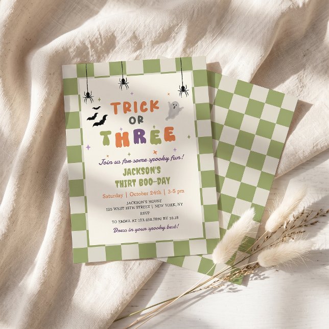  Halloween Colourful 3rd Birthday Invitation (Creator Uploaded)