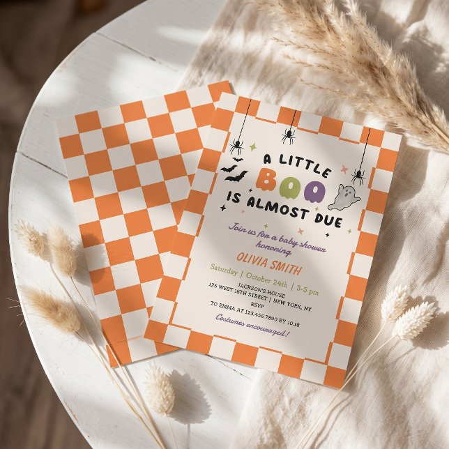 Halloween Colourful Baby Shower Invitation (Creator Uploaded)