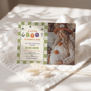 Halloween Colourful Baby Shower Invitation Photo