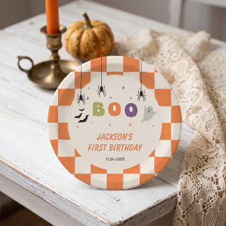 Halloween Colourful Birthday Paper Plates