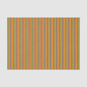 Halloween Colours Striped Pattern Tissue Paper